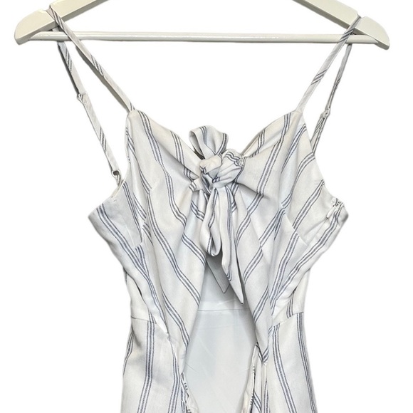 TOBI | Knot Together Navy & White Stripe Dress Sz M - Picture 3 of 12
